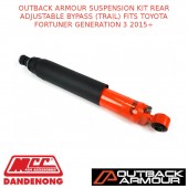 OUTBACK ARMOUR SUSP KIT REAR ADJ BYPASS (TRAIL) FITS TOYOTA FORTUNER GEN3 2015+